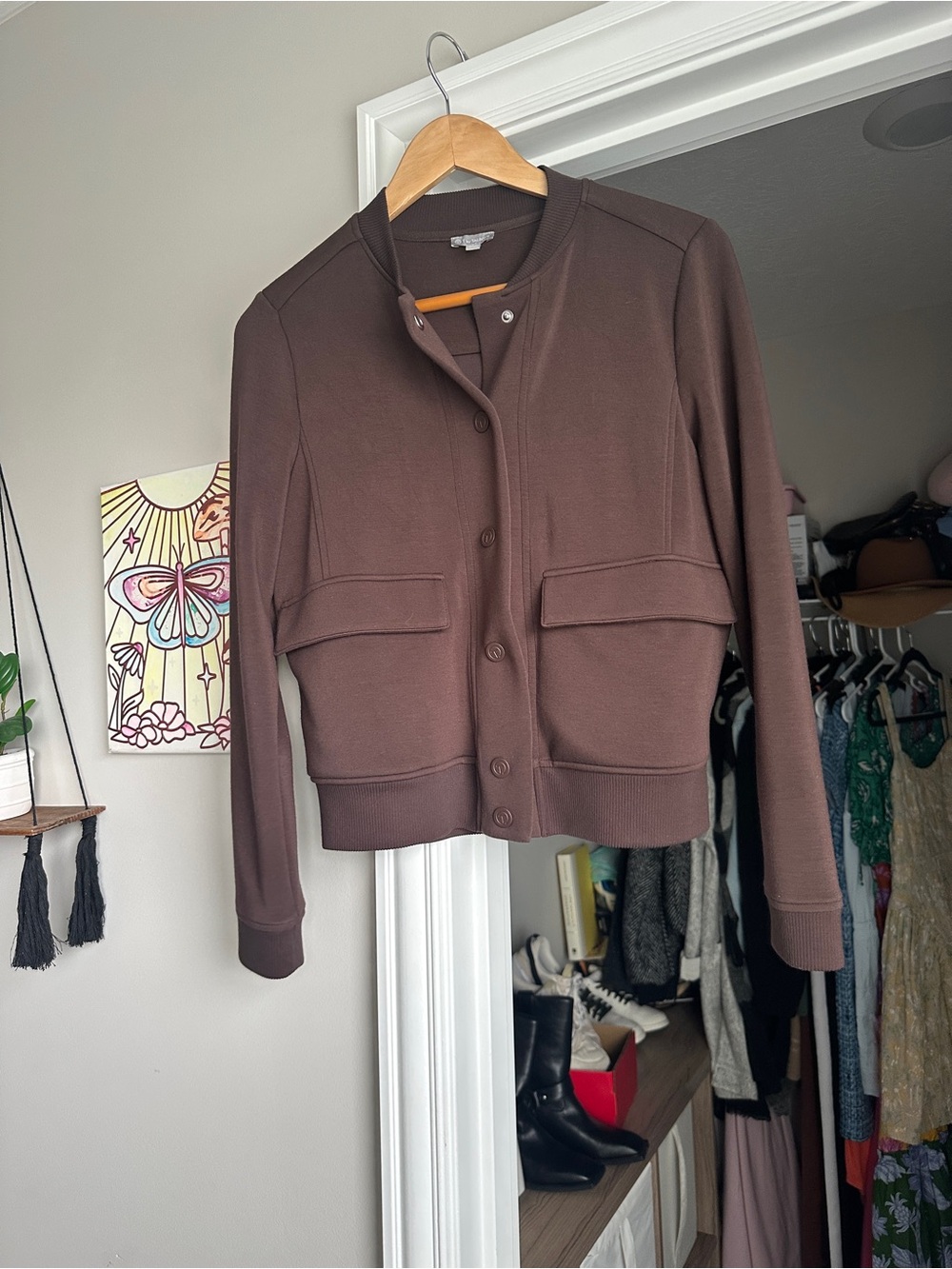 Talbots Brown Bomber Jacket